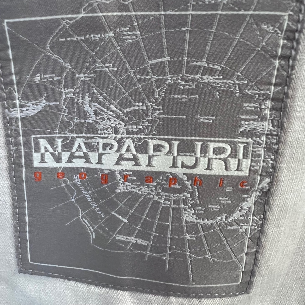 Napapijri Blazer Mens XL Beige Linen Blend Unstructured Herringbone Neutral - Picture 9 of 16